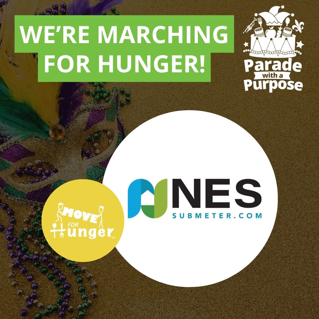 NES marching for hunger in the Parade with a Purpose, presented with Move for Hunger